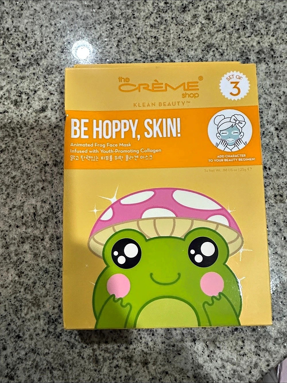 NWB the CREME shop Be Hoppy, Skin! Frog Face Masks Set of 3